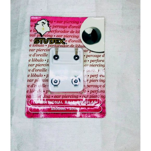 4mm Stainless Steel Ball Ear Piercing Studs Studex Jewelry - Picture 1 of 4